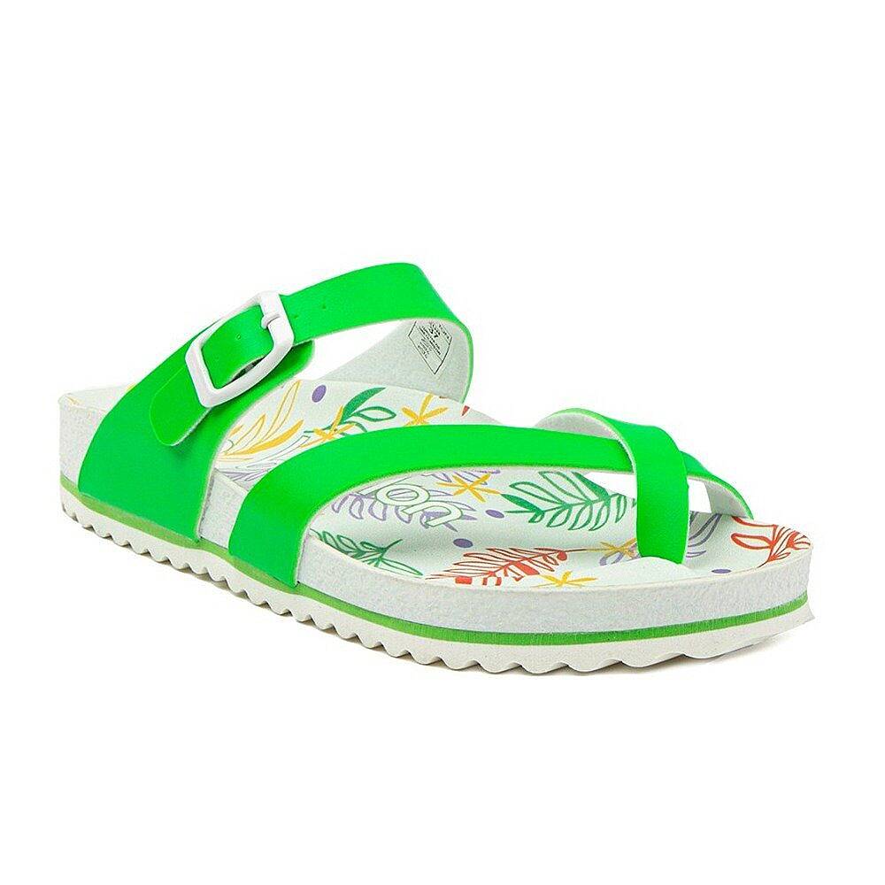 Benetton BN-1035 Yeşil Kadın Parmak Arası Terlik - 1