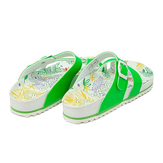 Benetton BN-1035 Yeşil Kadın Parmak Arası Terlik - 3