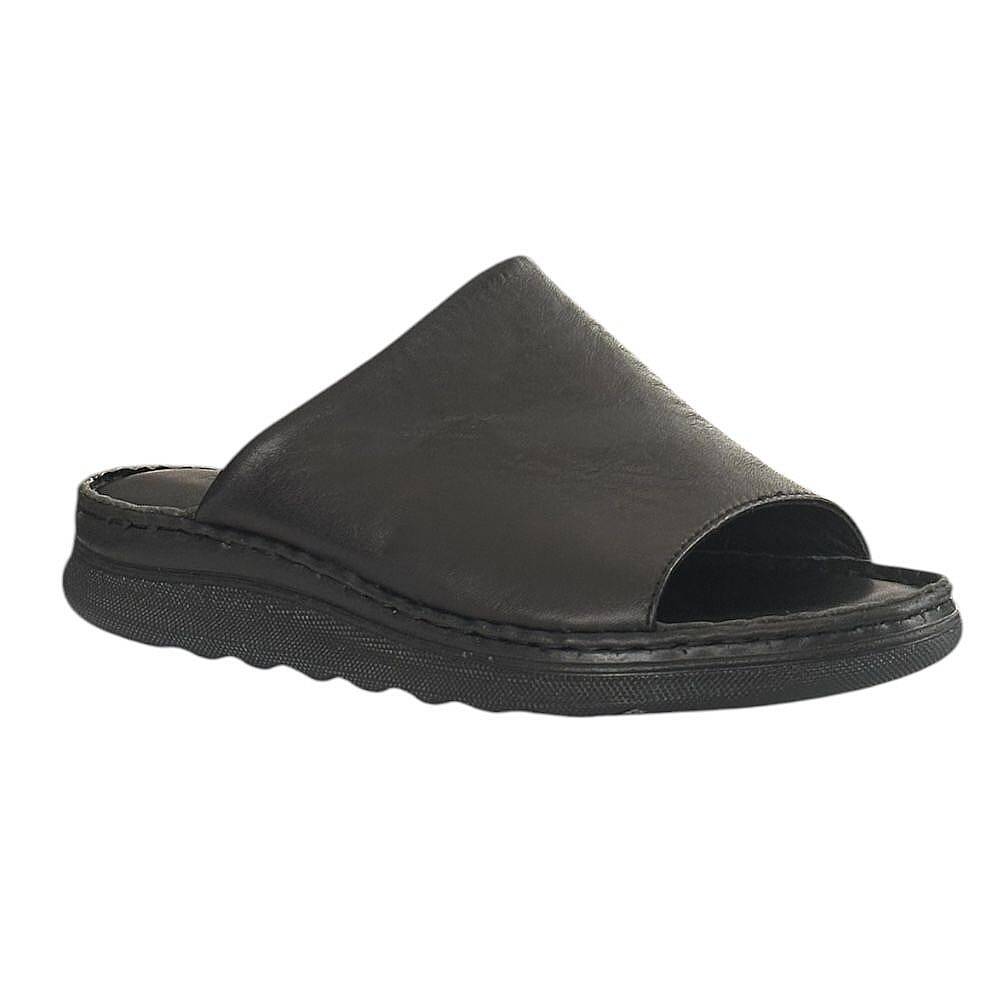 Cex 25Y TRV-1 Siyah Kadın Hakiki Deri Günlük Terlik - 1