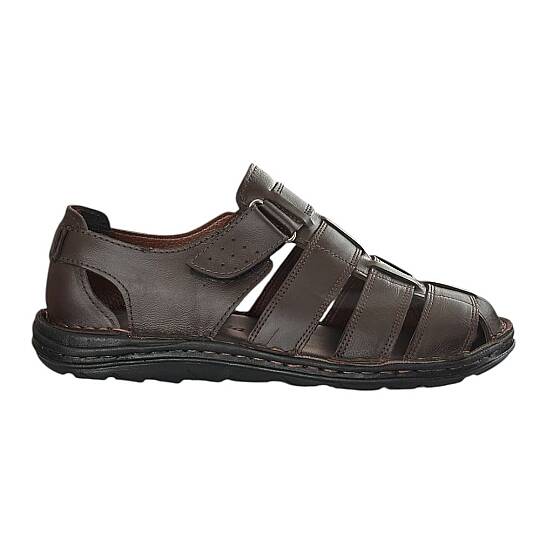 Cex 25Y TRV-8 Kahve Erkek Hakiki Deri Sandalet - 2