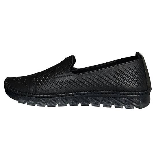 Cex 26Y NBL03 Siyah Kadın Comfort Deri Ayakkabı - 3