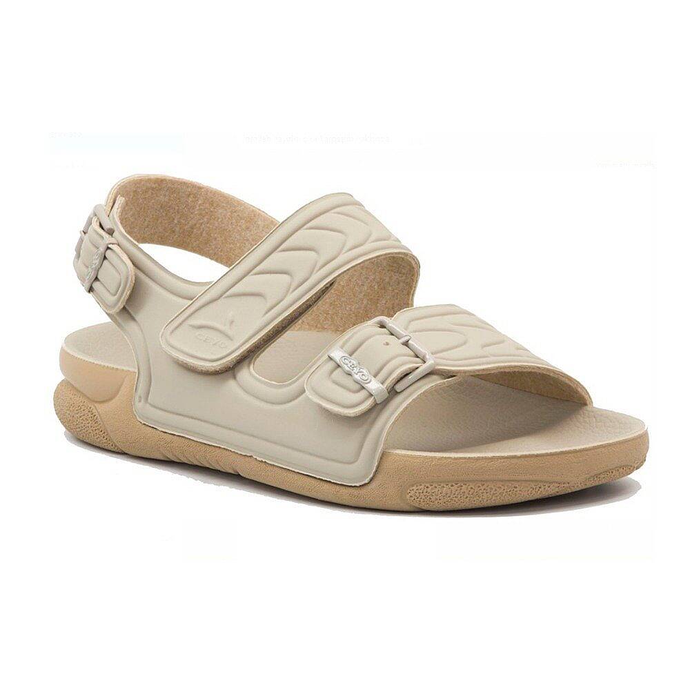 Ceyo 1300-4 Krem Kadın Anatomik Sandalet - 1