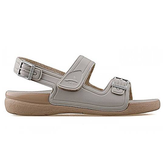 Ceyo 1300-4 Krem Kadın Anatomik Sandalet - 2
