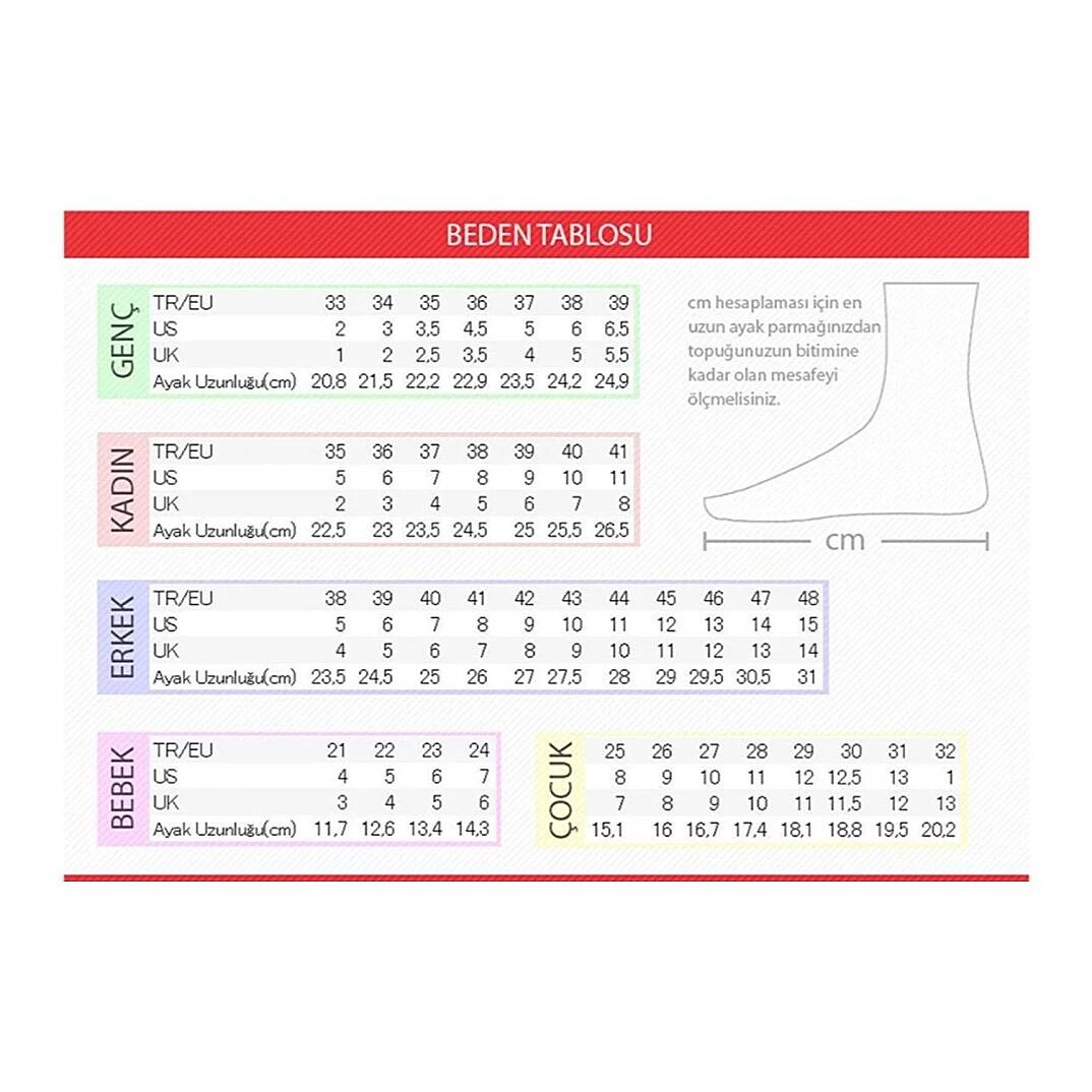 Ceyo 3400-2 Kırmızı Kadın Anatomik Terlik - 3