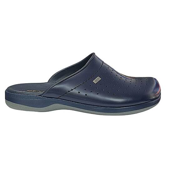 Ceyo 9846-1 Lacivert Erkek Deri Anatomik Taban Sabo Terlik - 2