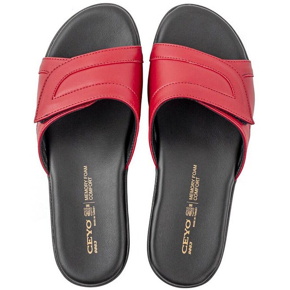 Ceyo 9863-36 Bordo Kadın Kemik Çıkıntısı Terlik - 3