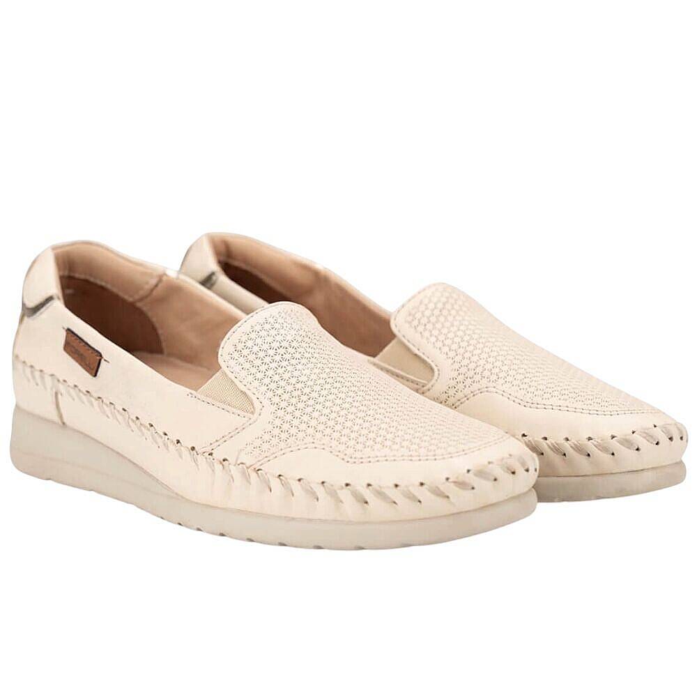 Forelli 14101 Vivina-G Bej Kadın Comfort Deri Ayakkabı - 3