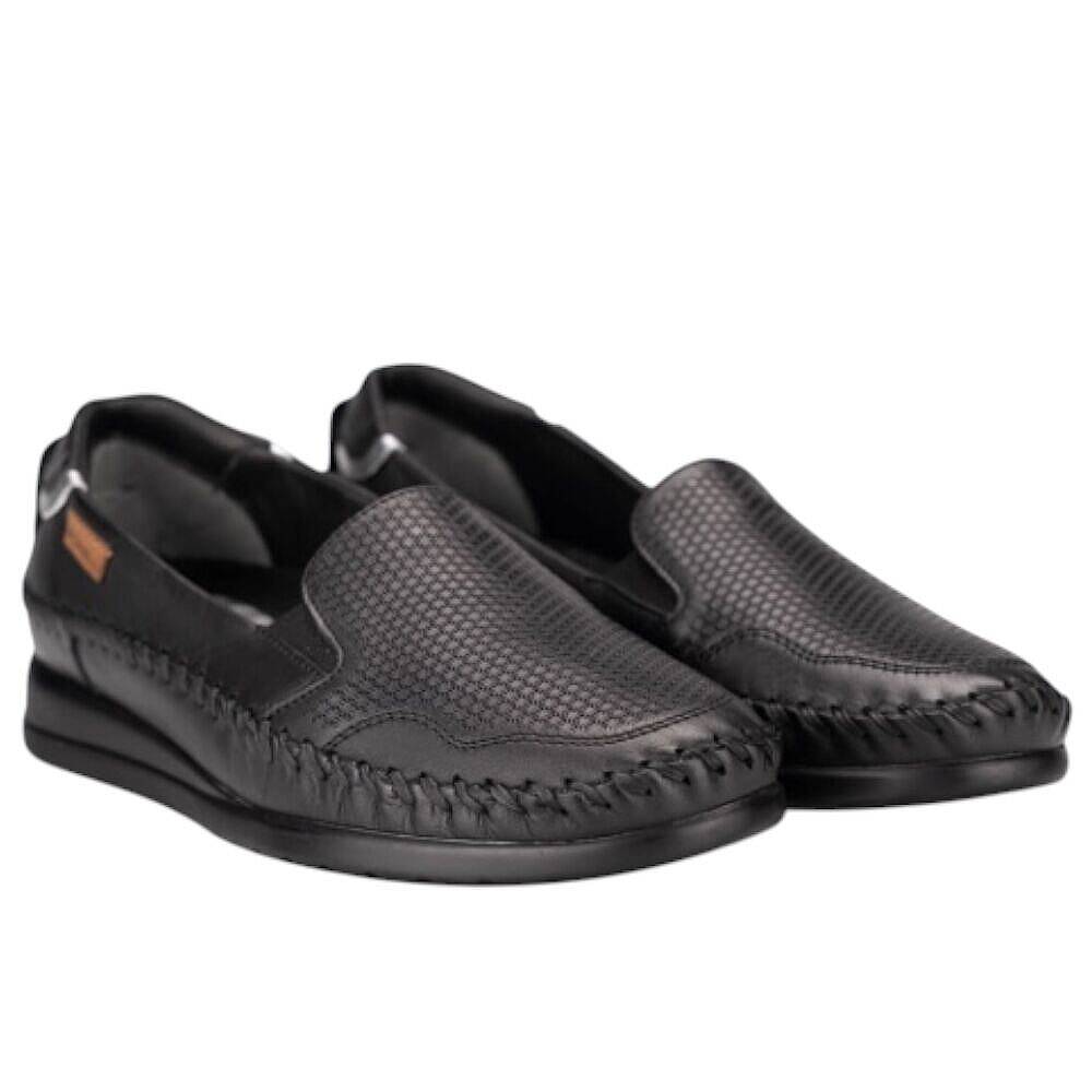 Forelli 14101 Vivina-G Siyah Kadın Comfort Deri Ayakkabı - 3