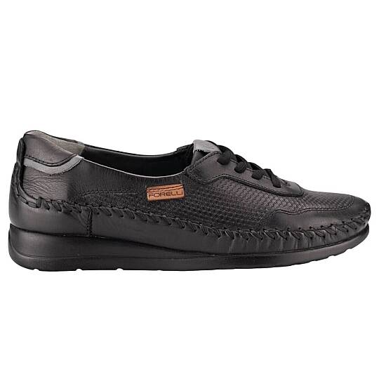Forelli 14102 Leslie-H Siyah Kadın Comfort Deri Ayakkabı - 2