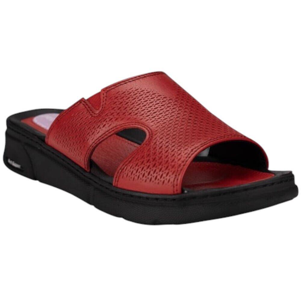 Forelli 1652-G Hanna Kırmızı Kadın Comfort Topuk Dikeni Deri Terlik - 1
