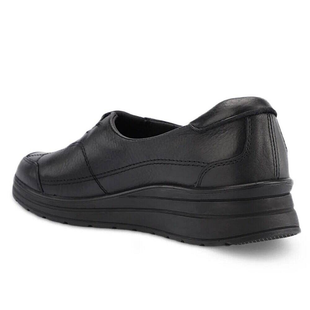 Forelli 21306-H Hefa Siyah Kadın Comfort Deri Ayakkabı - 3