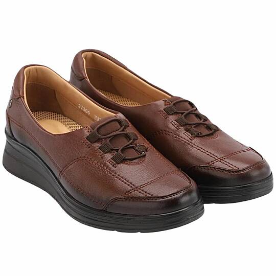 Forelli 21306-H Hefa Taba Kadın Comfort Deri Ayakkabı - 2
