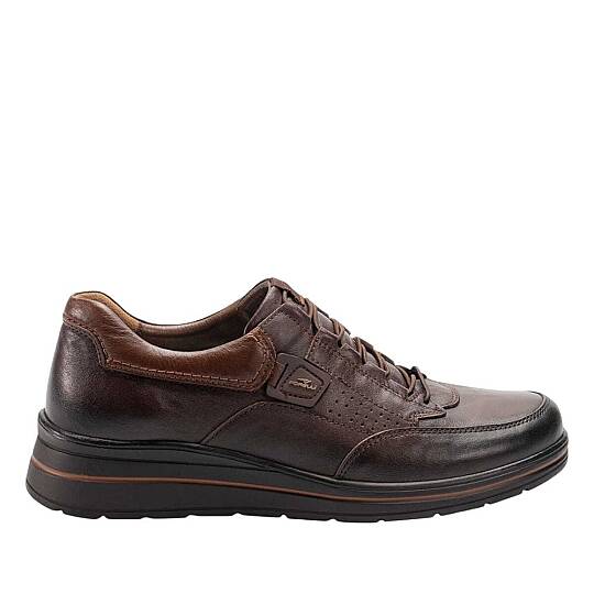 Forelli 21308-H Elinor Kahve Kadın Comfort Deri Ayakkabı - 2