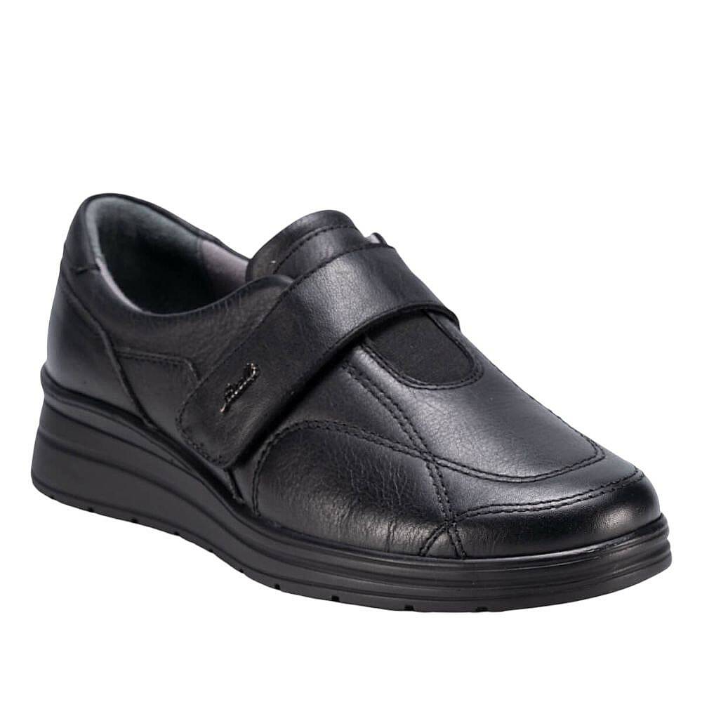 Forelli 21314-H Avilla Siyah Kadın Comfort Deri Ayakkabı - 1