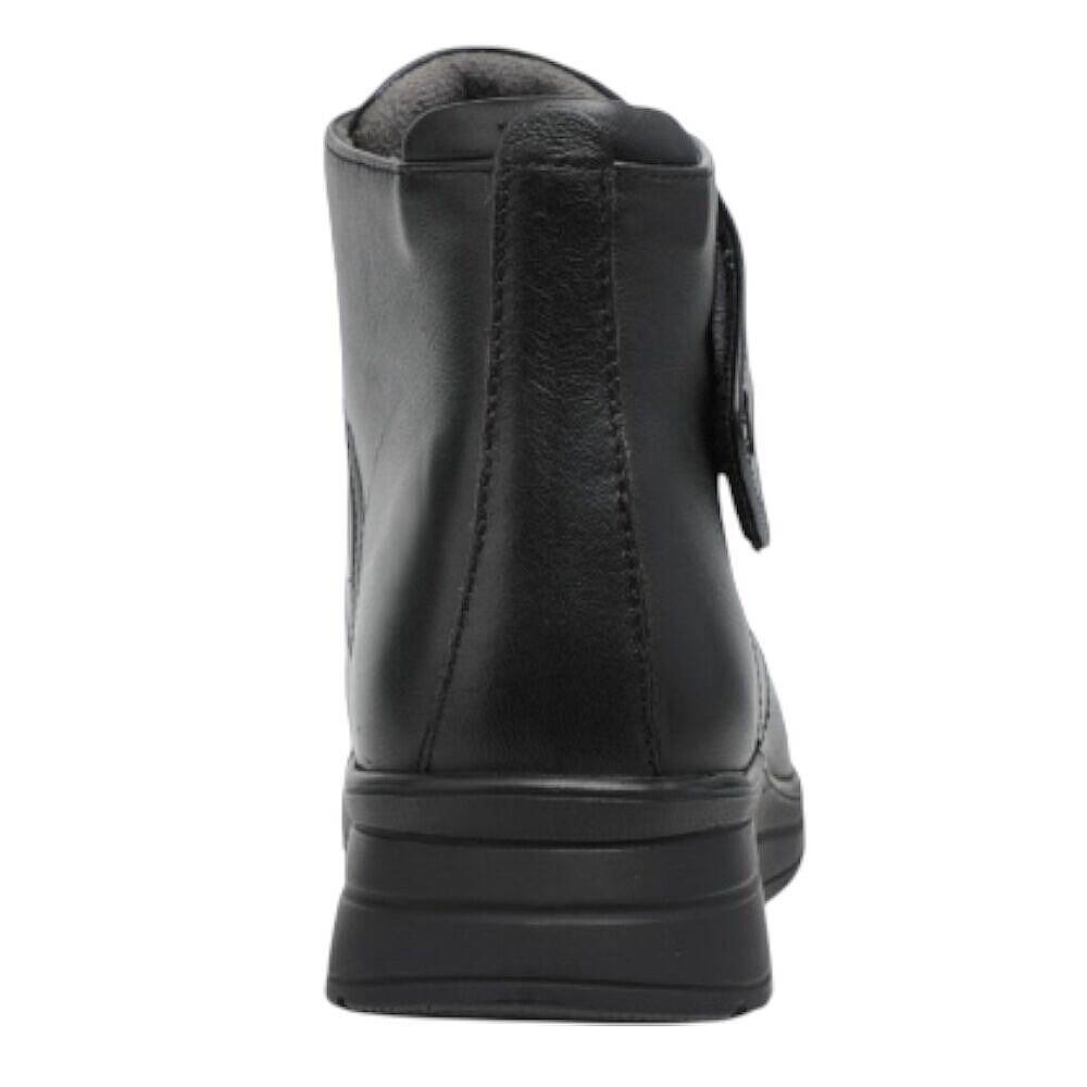 Forelli 21352-H Peykan Siyah Kadın Comfort Deri Hallux Bot - 3