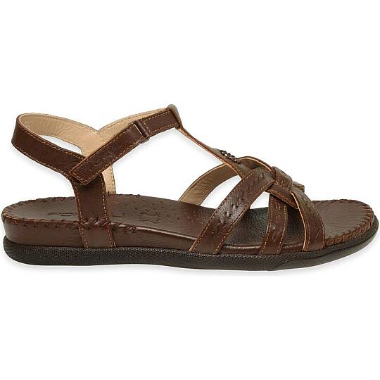 Forelli 22309 Lupin-G Taba Kadın Comfort Deri Sandalet - 2