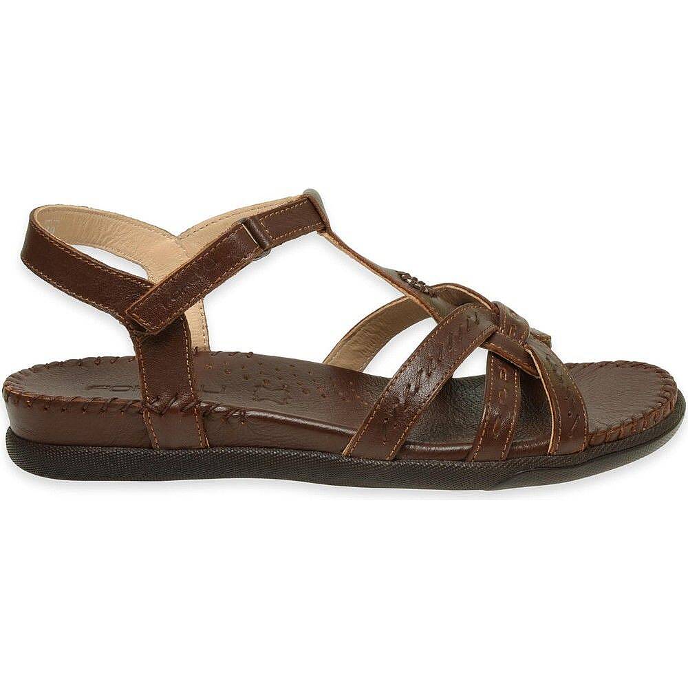 Forelli 22309 Lupin-G Taba Kadın Comfort Deri Sandalet - 2