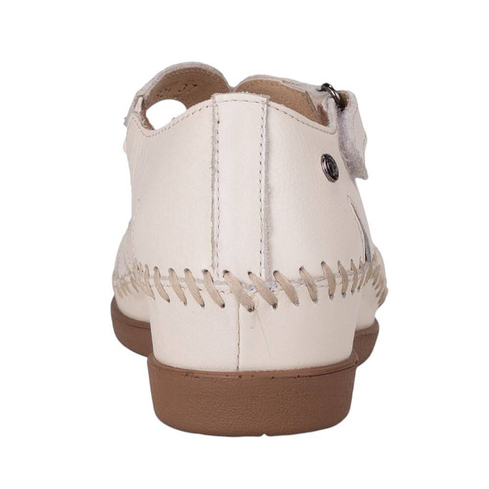 Forelli 22521 Sally-G Bej Kadın Comfort Deri Sandalet - 3