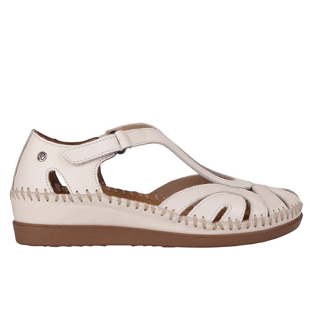 Forelli 22521 Sally-G Bej Kadın Comfort Deri Sandalet - 2