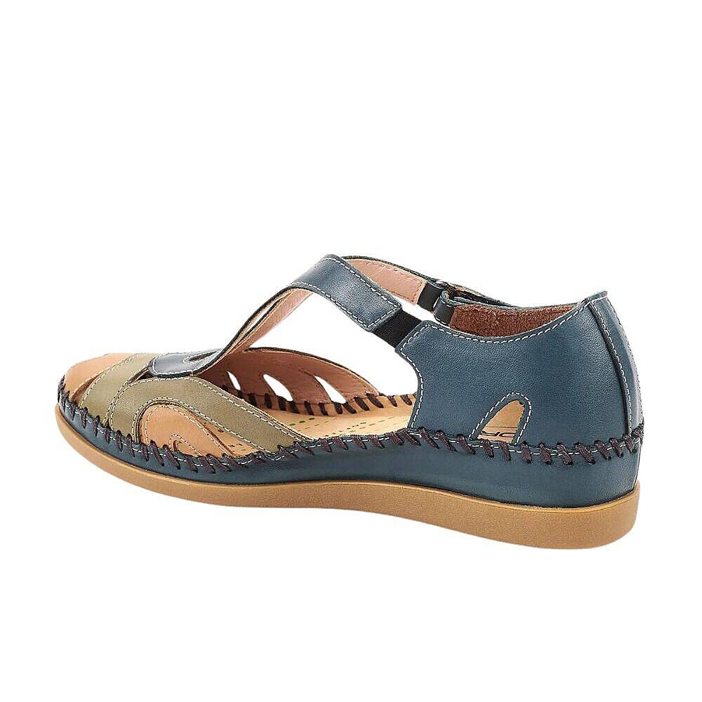 Forelli 22521 Sally-G Blue Jean Kadın Comfort Deri Sandalet - 3