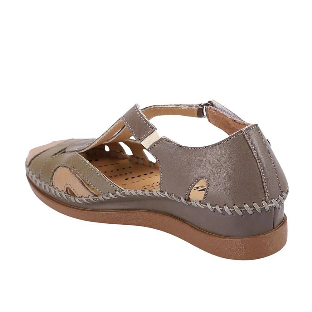 Forelli 22521 Sally-G Vizon Kadın Comfort Deri Sandalet - 3