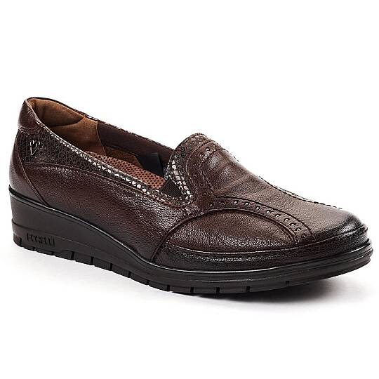 Forelli 25109 Mimoza-H Kahve Kadın Comfort Deri Ayakkabı