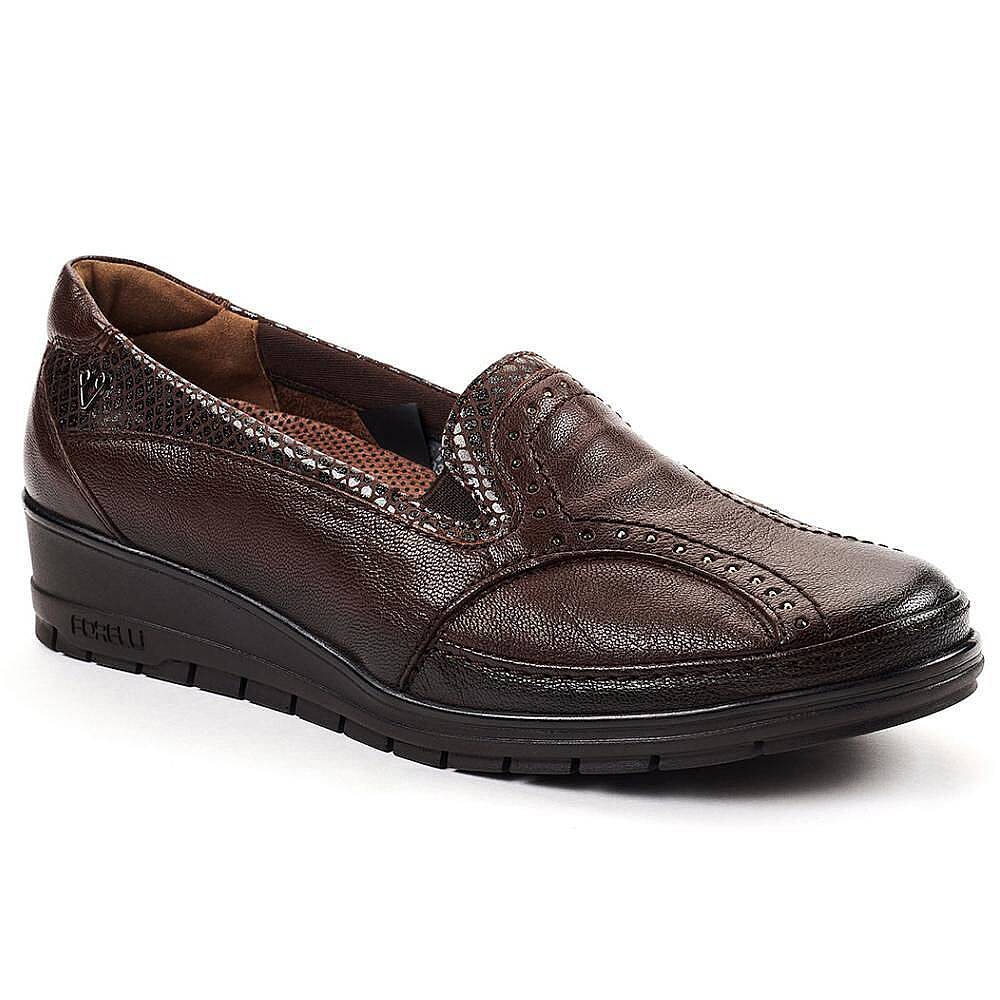 Forelli 25109 Mimoza-H Kahve Kadın Comfort Deri Ayakkabı - 1