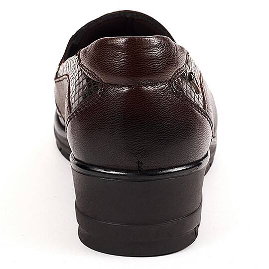 Forelli 25109 Mimoza-H Kahve Kadın Comfort Deri Ayakkabı - 3