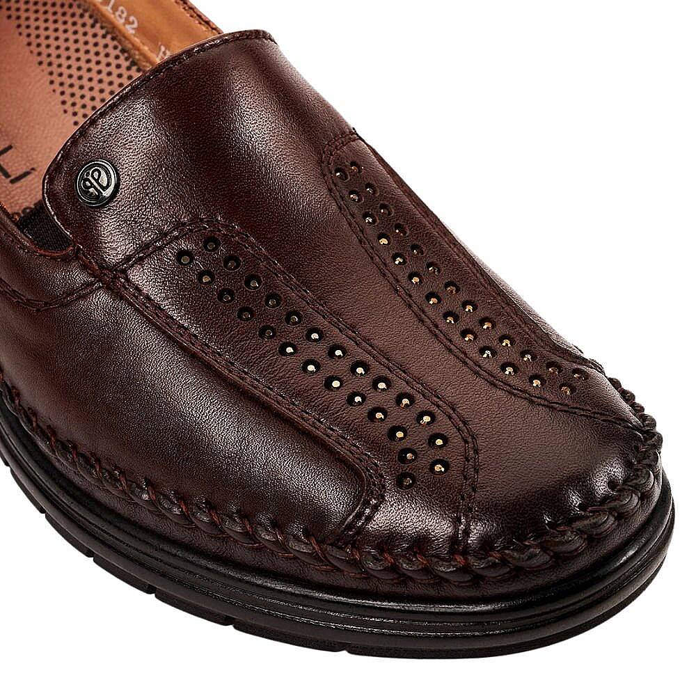 Forelli 25182-H Moriza Kahve Kadın Comfort Deri Ayakkabı - 3