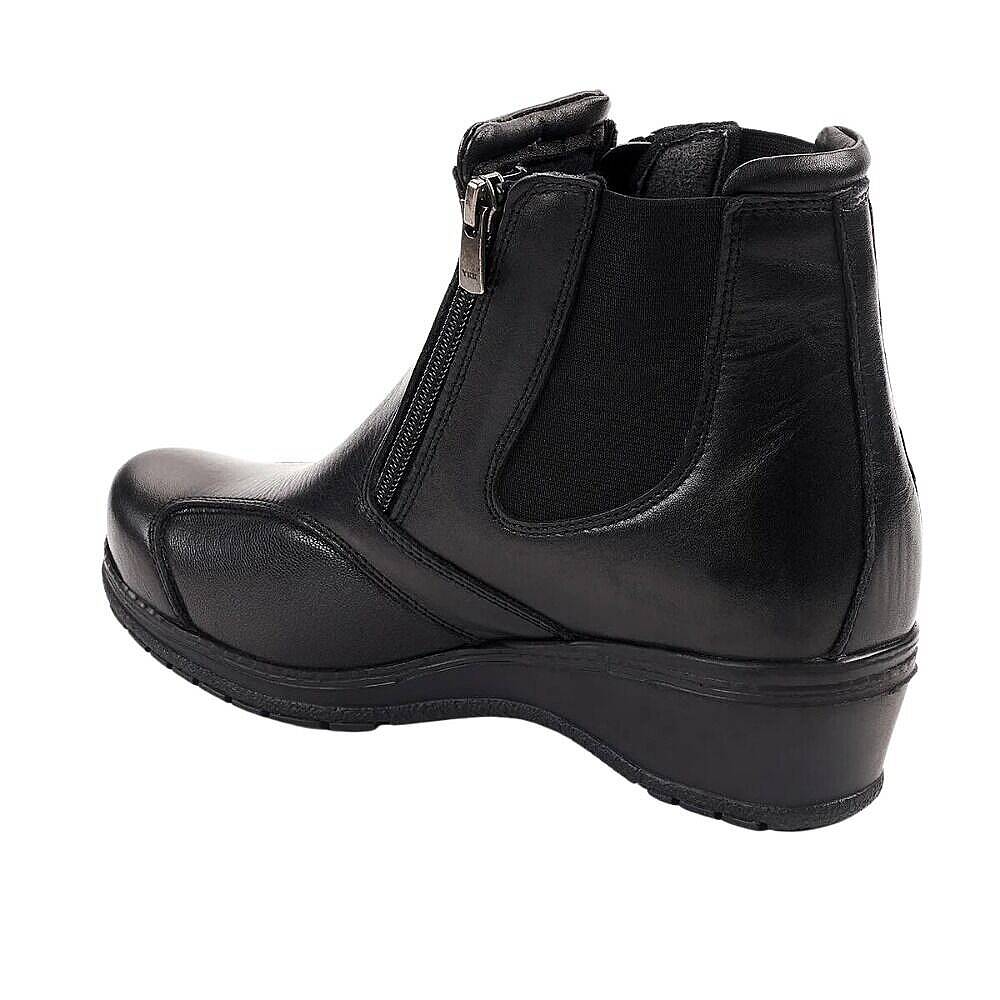 Forelli 25652-K Dude Siyah Kadın Comfort Deri Hallux Bot - 3