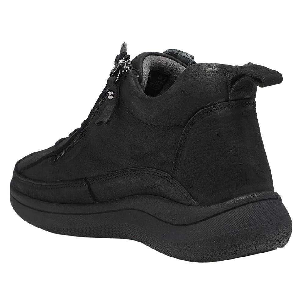 Forelli 27954-G Neva Siyah Kadın Comfort Deri Nubuk Bot - 3
