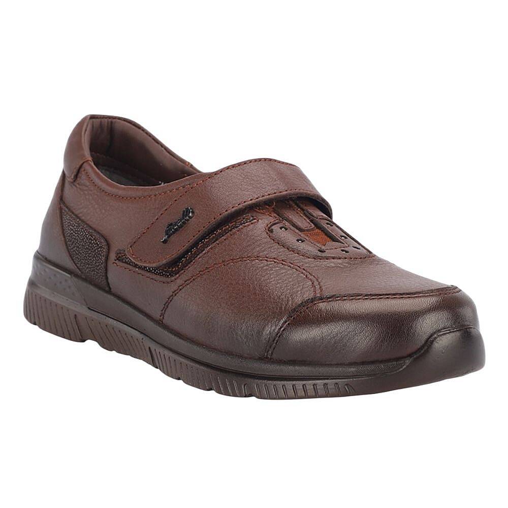 Forelli 29406-G Golden Taba Kadın Comfort Deri Ayakkabı - 1