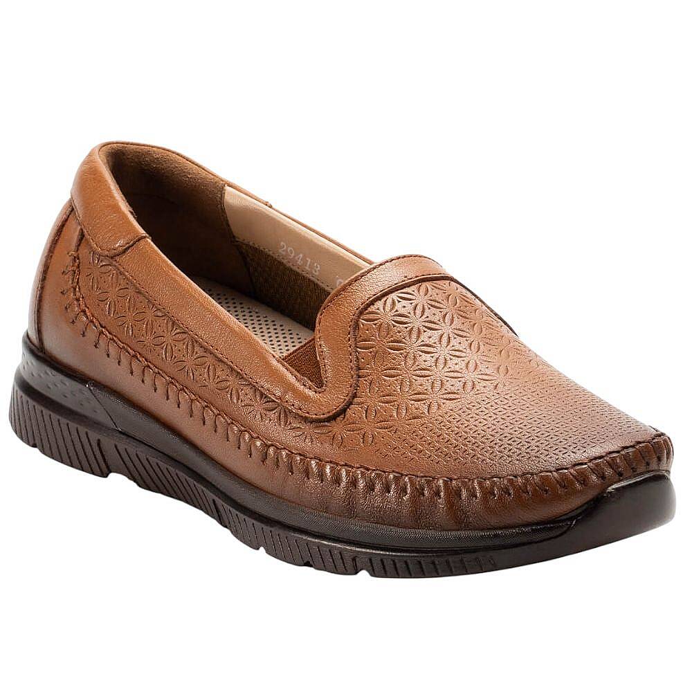 Forelli 29413 Eterna-G Açık Taba Kadın Comfort Deri Ayakkabı - 1