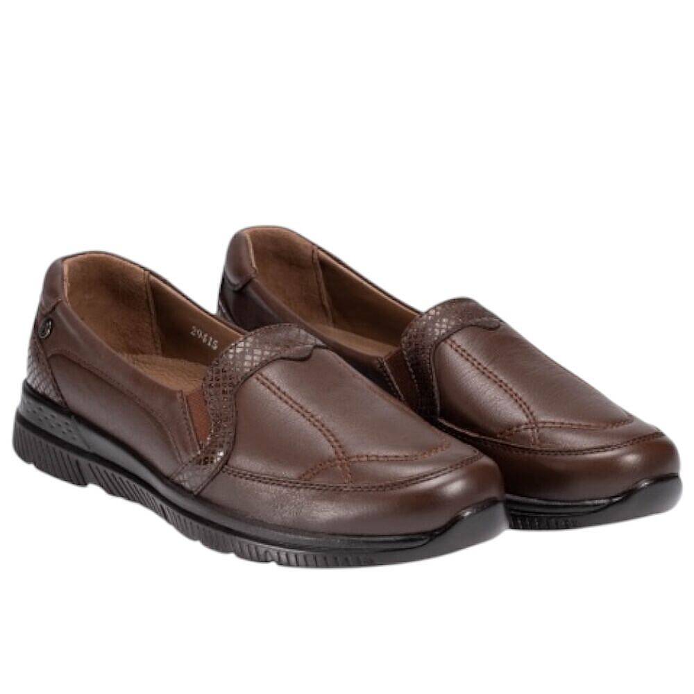 Forelli 29415-G Dilmen Taba Kadın Comfort Deri Ayakkabı - 3