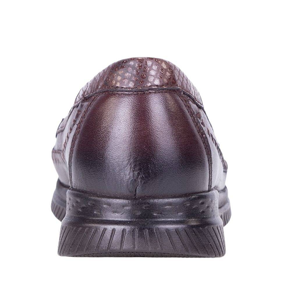 Forelli 29423 Laden-G Kahve Kadın Comfort Deri Ayakkabı - 3