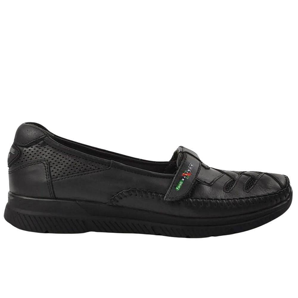 Forelli 29429-G Elena Siyah Kadın Comfort Deri Ayakkabı - 2
