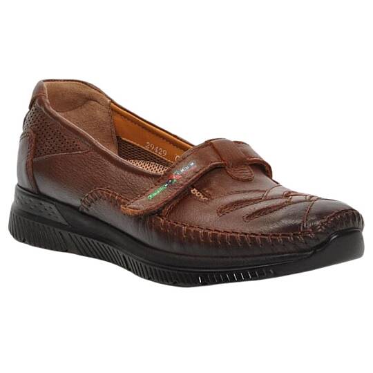 Forelli 29429-G Elena Taba Kadın Comfort Deri Ayakkabı