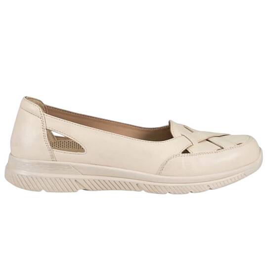 Forelli 29430 Anya-G Bej Kadın Comfort Deri Ayakkabı - 2