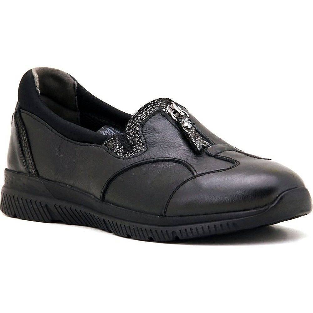 Forelli 29444-G Lilyum Siyah Kadın Comfort Deri Ayakkabı - 1
