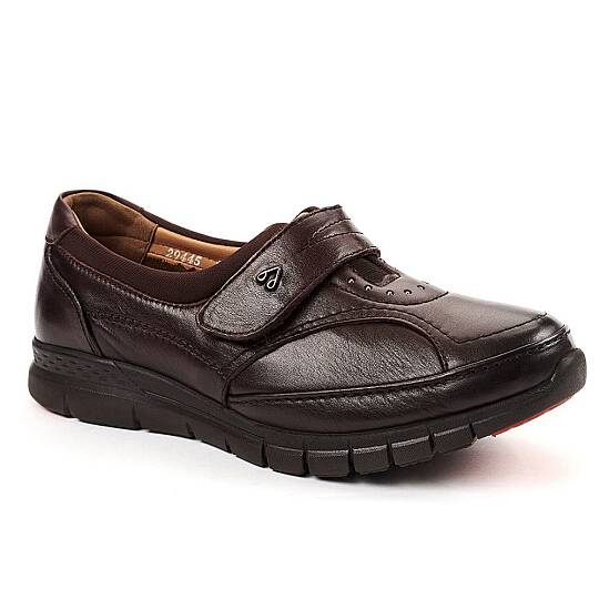 Forelli 29445-G Iris Kahve Kadın Comfort Deri Ayakkabı