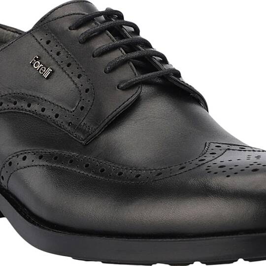 Forelli 31611-G York Siyah Erkek Comfort Deri Ayakkabı - 3