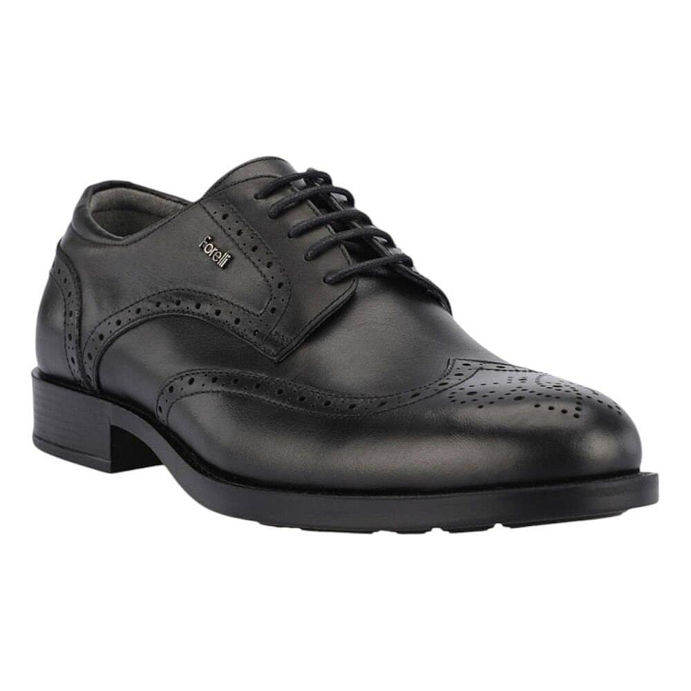 Forelli 31611-G York Siyah Erkek Comfort Deri Ayakkabı - 1