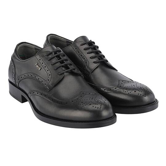 Forelli 31611-G York Siyah Erkek Comfort Deri Ayakkabı - 2