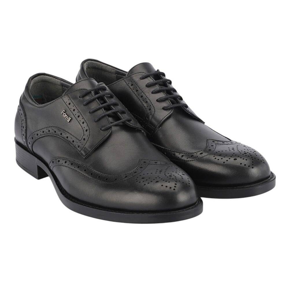Forelli 31611-G York Siyah Erkek Comfort Deri Ayakkabı - 2
