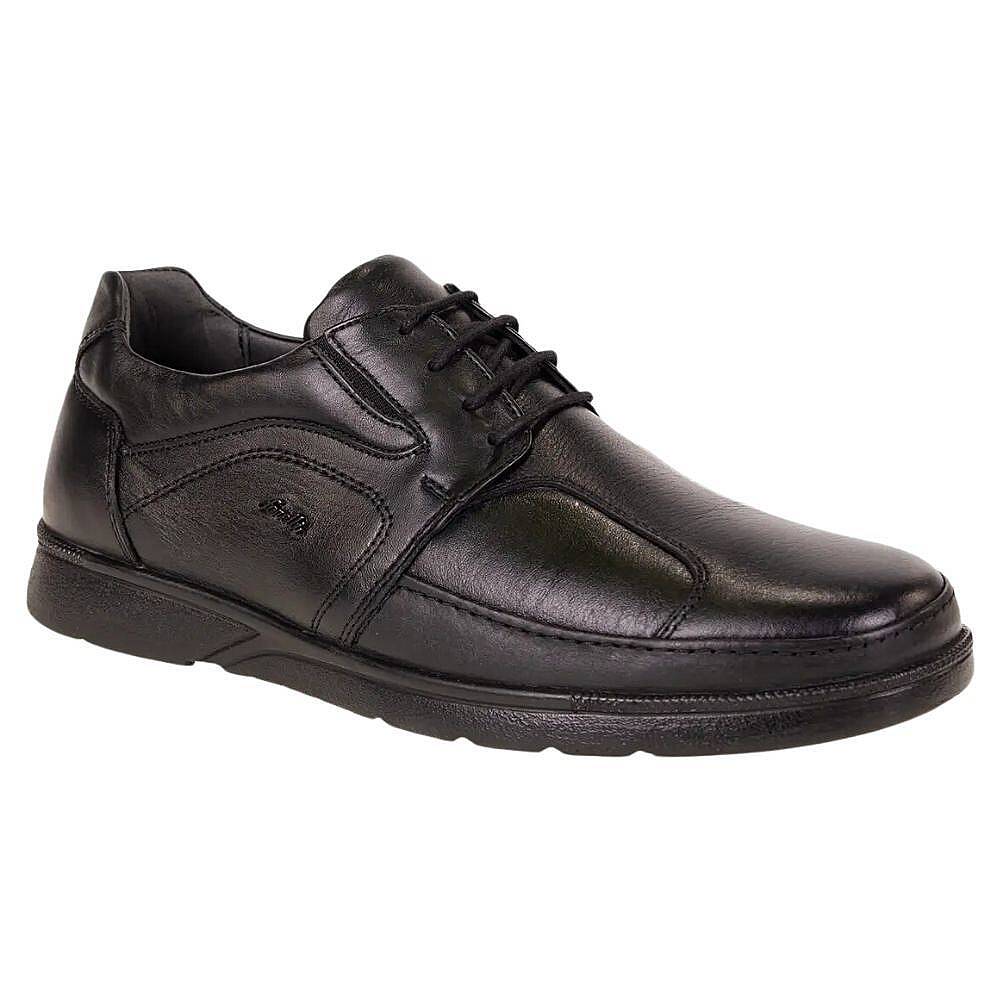 Forelli 32605-H Broks Siyah Erkek Comfort Deri Kemik Ayakkabısı - 1