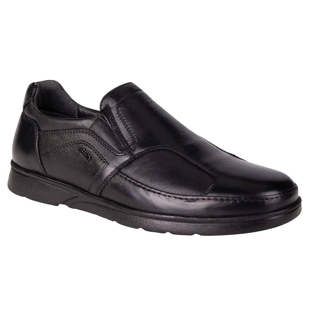 Forelli 32606-H Hoka Siyah Erkek Comfort Deri Kemik Ayakkabısı - 1