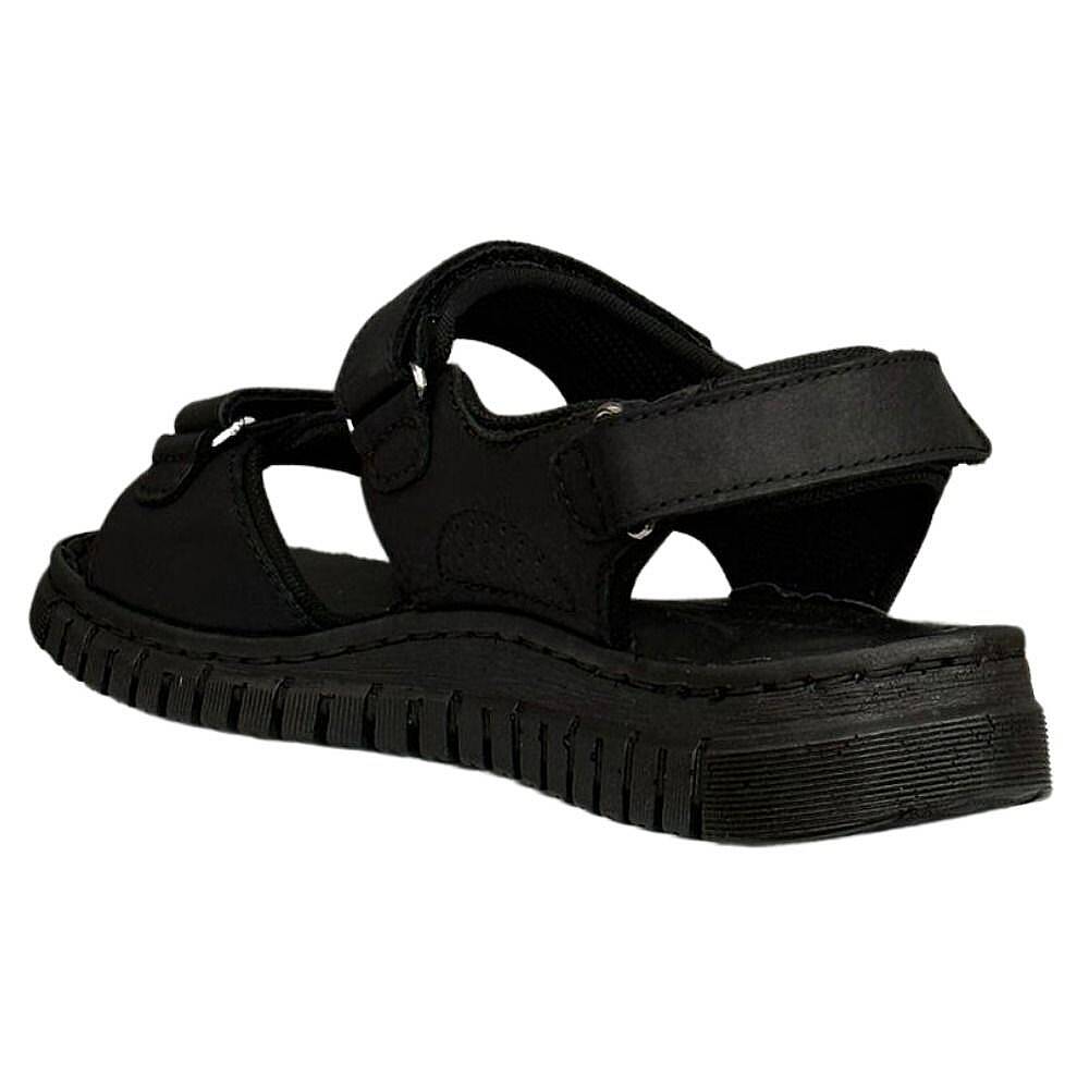 Forelli 38506 Arya-G Siyah Kadın Comfort Deri Sandalet - 3