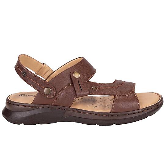 Forelli 40507-G Ural Taba Erkek Deri Günlük Sandalet - 2