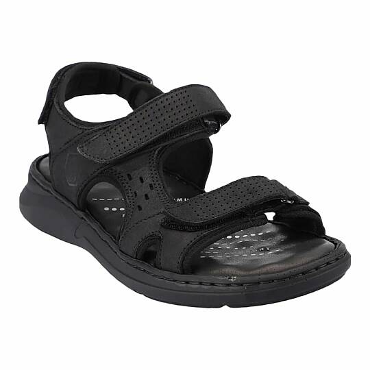 Forelli 40526-G Bruce Siyah Nubuk Erkek Günlük Sandalet