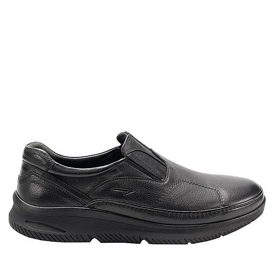 Forelli 46109-G For-Halluks Siyah Erkek Comfort Deri Ayakkabı - 2